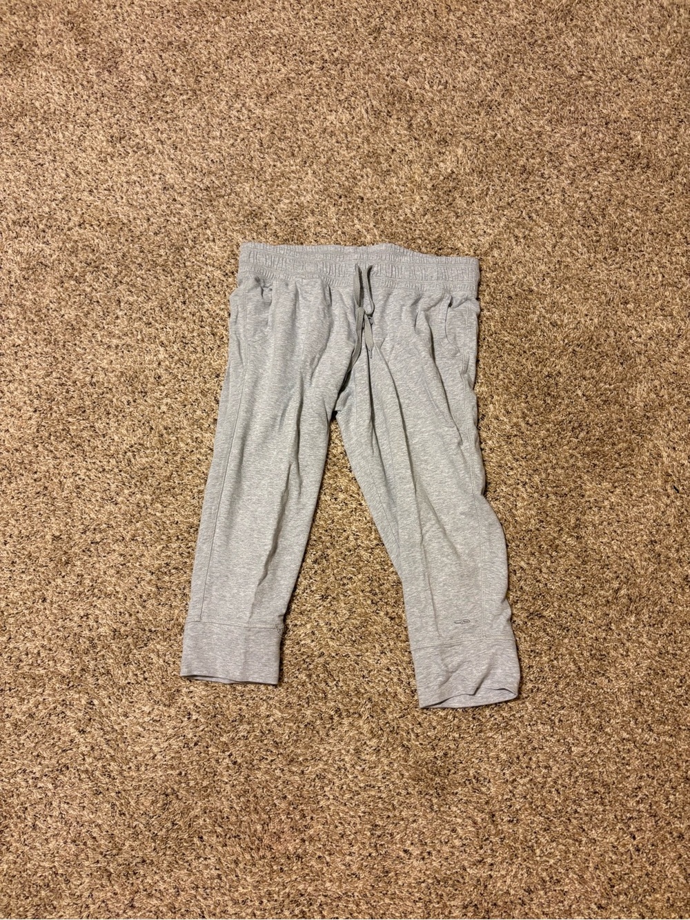 Champion Lightweight Heathered Gray Jogger Capri Cotton Blend Sweatpants